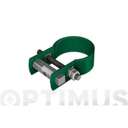 Abrazadera Tensor Plastificada Verde Montada 48Mm 25Uds Torres