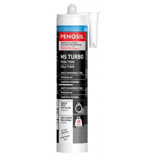 Adhesivo Montaje Ms Turbo 3 Segundos 290 Ml Blanco Penosil