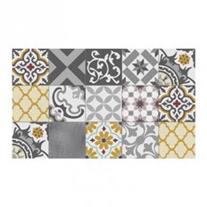 Alfombra Vinilica Croma 45X75 Cm Patch Gris Ambar Stor Planet