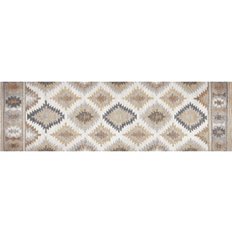 Alfombra Vinilica Estampada Kilim Grises 60X200Cm Stor Planet