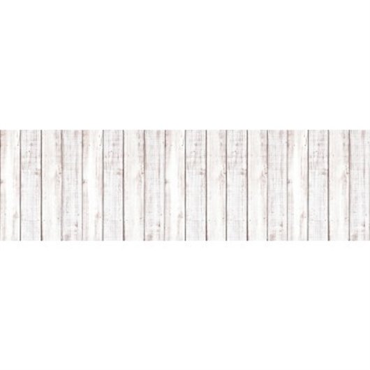 Alfombra Vinilica Estampada Madera Blanca 60X200Cm Stor Planet