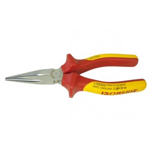 Alicate Boca Semi Redonda Con Cortante 1000 V 160 Mm Mango Bicomponente Ironside
