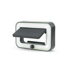 Aplique Led Solar Nariga 500 Lumenes Ip54 4000K 100 Bateria Reemp. 25M2 3 Modos De Uso Garza