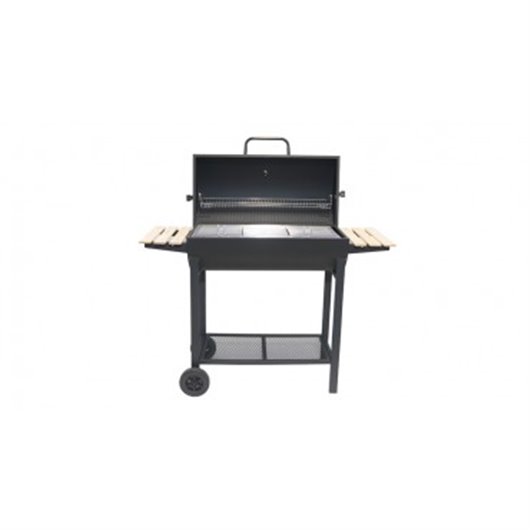 Barbacoa Carbon Barril Dos Mesas Auxiliares 120X53X102Cm Natuur