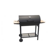 Barbacoa Carbon Barril Dos Mesas Auxiliares 120X53X102Cm Natuur