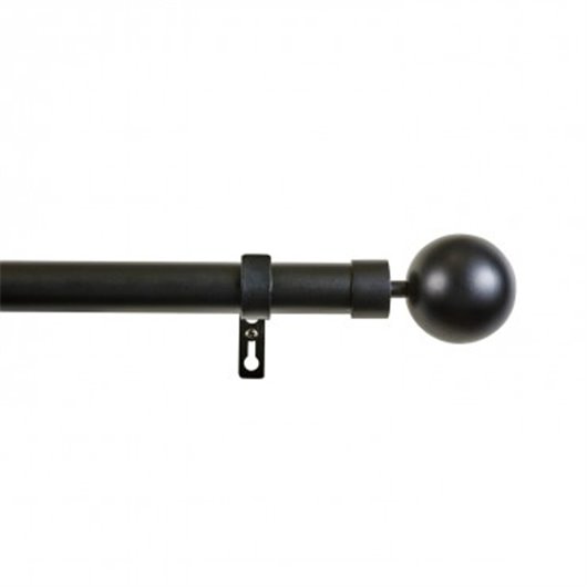 Barra Cortina Kit Negro 110-200Cm Stor Planet CAJA 6 UDS