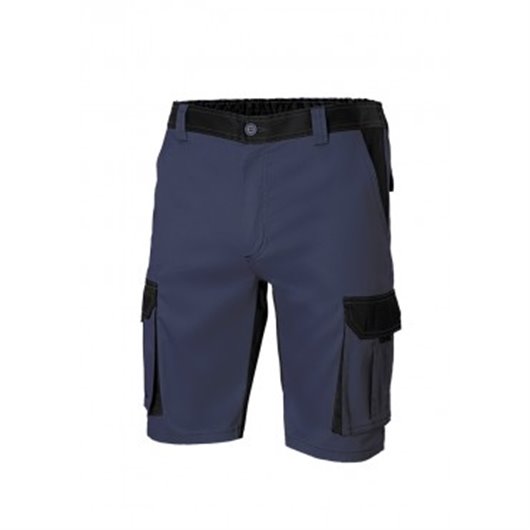 Bermuda Poliester / Algodon 200 Gr Solid Match Navy / Negro Talla 44 Velilla