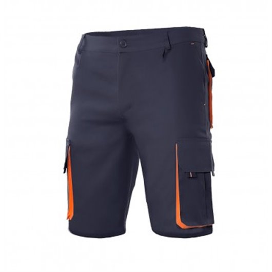 Bermuda Poliester / Algodon 200 Gr Total Match Marino / Naranja T 52 Velilla