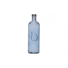 Botella Agua Gota Vidrio 1,6 L Azul Versa