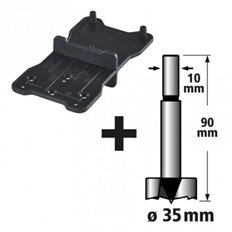 Broca Forstner Set 2Pz Broca35Mm+Marcador