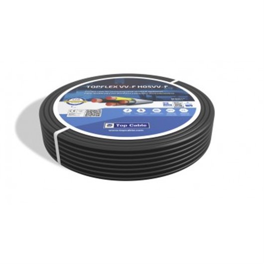 Cable Manguera 500V Vv-F H05Vv-F 3X1Mm 100Mt Negro Bricable