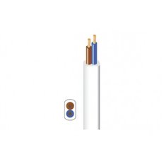Cable Manguera Plana H03Vvh2-F 2 X 0,75 Mm 300Mt Blanco Bricable 300 Mt