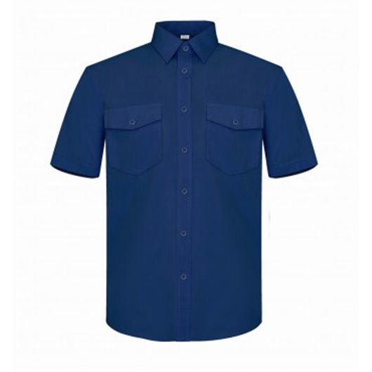 Camisa Trabajo T38 Tergal M/Corta 2 Bols. Marino P29 Vesin