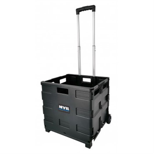 Carro Caja Plegable Negro 42 X 37 X 40,5 Cm Nivel