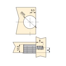 Lotes de 20 kits de enganches Fix  D. 20 x 12