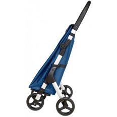 Carro Compra 4 Ruedas Muuvi Plegable Azul-Aluminio Duett
