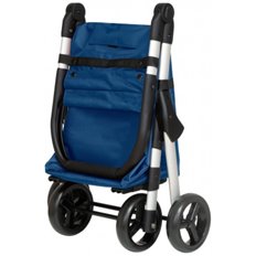 Carro Compra 4 Ruedas Muuvi Plegable Azul-Aluminio Duett