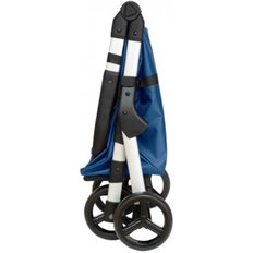 Carro Compra 4 Ruedas Muuvi Plegable Azul-Aluminio Duett