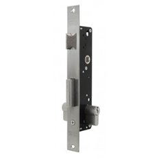 Cerradura Embutir Metalica Entrada 20 Inox Leva Corta Sin Bombillo