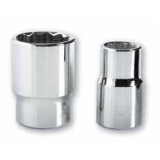 Llave Vaso Bihexagonal 1/2"-17Mm Clip Cromo Vanadio 