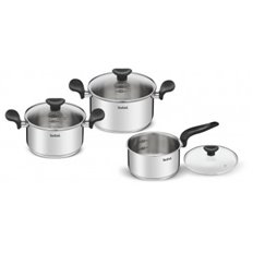 Bateria Mini Primary 3 Piezas Con Tapa Olla 18/20 + Cazo 16Cm Tefal