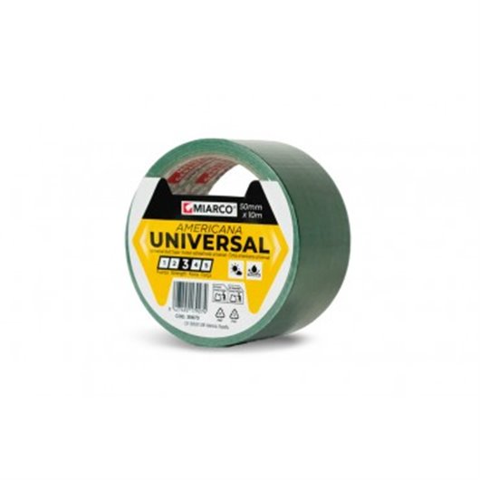 Cinta Americana Universal 10 M X 50 Mm Verde Miarco