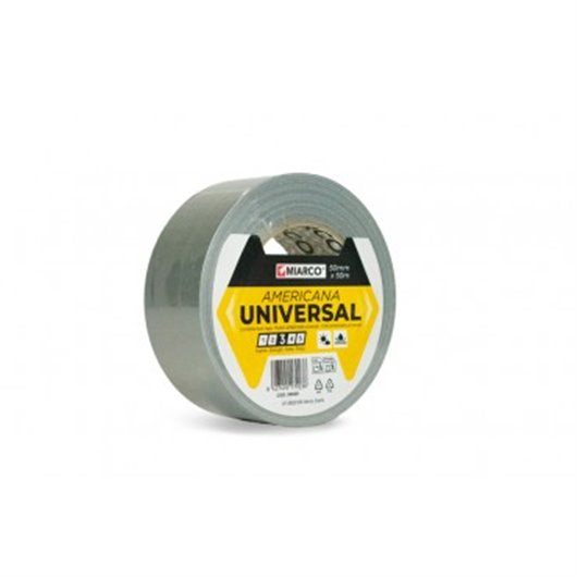 Cinta Americana Universal 50 M X 50 Mm Plata Miarco