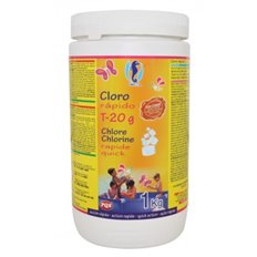 Cloro Rapido T20 G Para Minipiscina 1Kg Hipool - Pqs