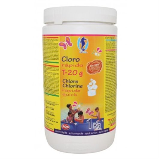 Cloro Rapido T20 G Para Minipiscina 1Kg Hipool - Pqs