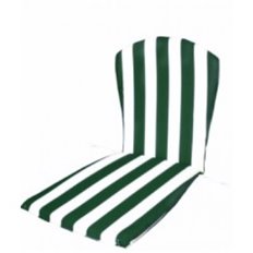 Cojin Silla 35X82X3Cm Monob. Teplas Text Blanco/Verde R/Bajo