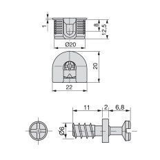D. 20 mm