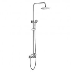 Columna Ducha Monomando Mod. Java Rociador Redondo Artic