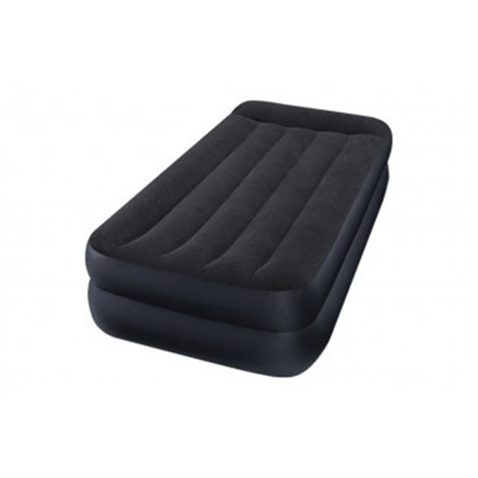 Colchon Cama Hinchable Individual Fiber Tech 99X191X42 Cm + Inflador Electrico Intex