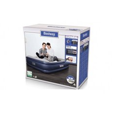 Colchon Cama Hinchable Doble Trichet 203X152X46 Cm + Inflador Electrico Bestway