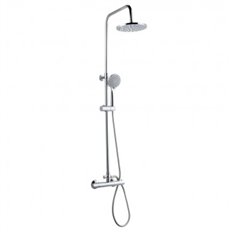 Columna Ducha Termostatica Mod. Pacific Rociador Redondo Artic
