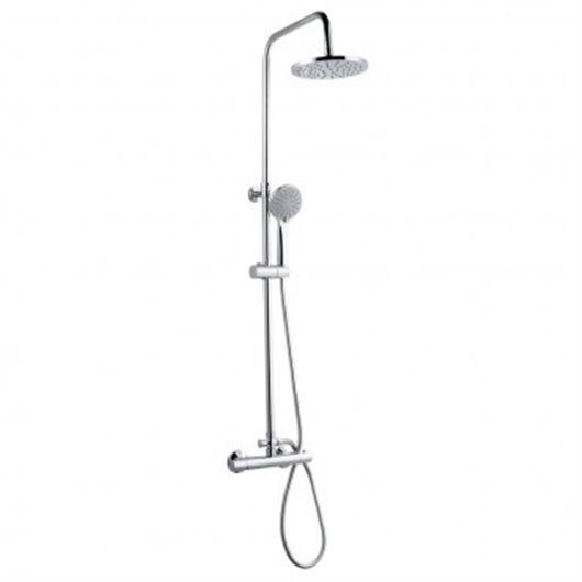 Columna Ducha Termostatica Mod. Pacific Rociador Redondo Artic