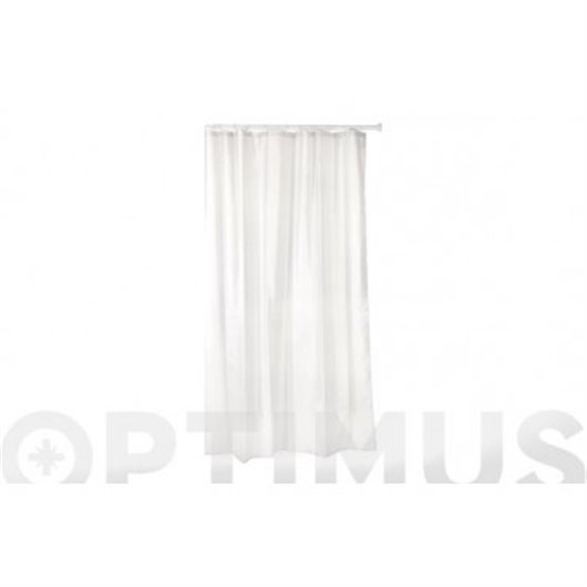 Cortina Bao Poliester Blanco 140 X 200 Cm Con Anillas Tatay