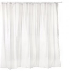 Cortina Bao Poliester Blanco 220 X 200 Cm Con Anillas Tatay
