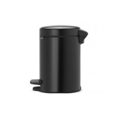 Cubo Pedal New Icon Negro Mate 3 L Brabantia