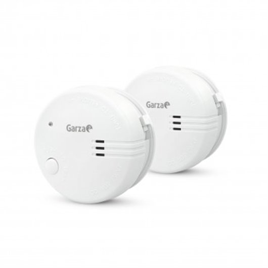 Detector Humo Mini Pack 2 Unid. 85D Indicador Bateria Baja Boton Test Garza