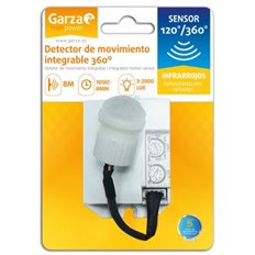 Detector Movimiento Integrable Angulo 160-360 8 Mts Reg. Crepuscular Garza