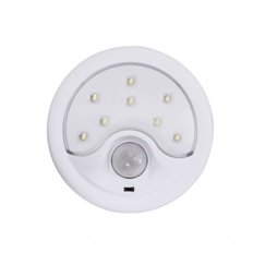 Detector Movimiento Portatil Con Luz Quitamiedos Angulo 120 5 Mts Reg. Crepuscular Garza