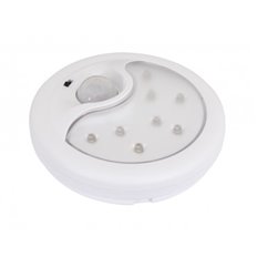 Detector Movimiento Portatil Con Luz Quitamiedos Angulo 120 5 Mts Reg. Crepuscular Garza