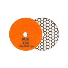 Disco Pulido Flexible Diamantado Seco  100 Mm Gr.200 Rubi