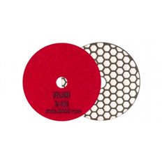 Disco Pulido Flexible Diamantado Seco  100 Mm Gr.400 Rubi
