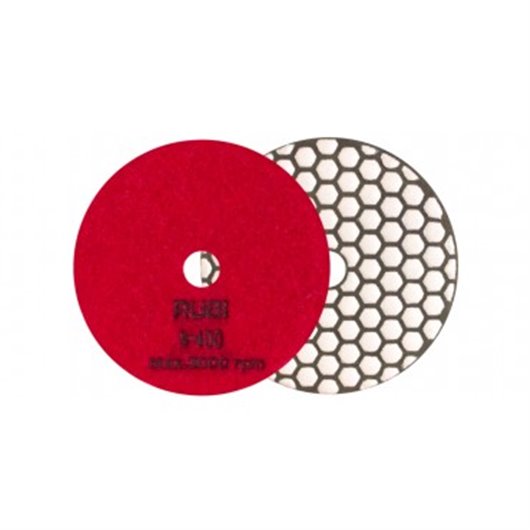 Disco Pulido Flexible Diamantado Seco  100 Mm Gr.400 Rubi