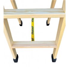 Escalera Madera Tijera 3+3 Peldaos Plabell