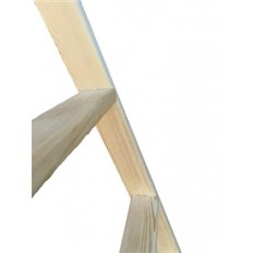 Escalera Madera Tijera 3+3 Peldaos Plabell