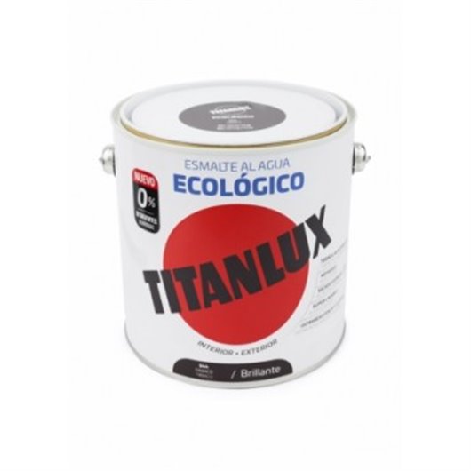 Esmalte Al Agua Ecologico Brillante 2,5 L Tabaco Titanlux