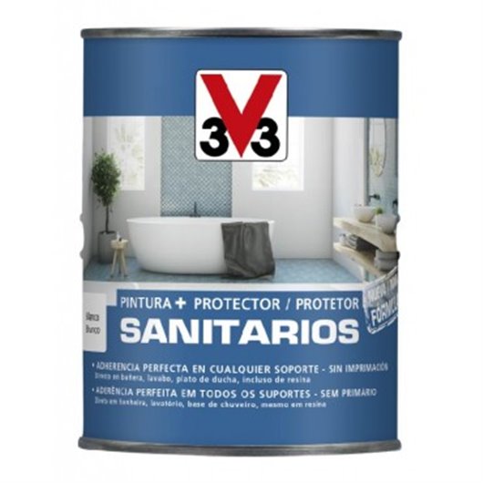 Esmalte Sanitarios Base Agua 1 L Blanco V33
